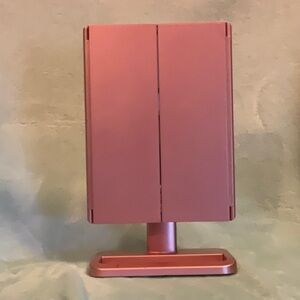 Pink Tri-Fold Vanity Mirror